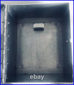 RARE HEAVY DUTY US NAVY SHIP SUBMARINE STAINLESS STEEL BATTLE PHONE BOX With LATCH