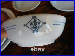 RARE History! NYNM New York Naval Militia China 1920s Bowls
