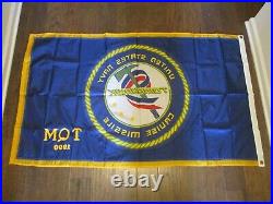RARE TOMAHAWK CRUISE MISSILE UNITED STATES NAVY TQM 1990 FLAG (3x5)+USBI BINDER