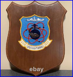 RARE Vintage U. S. Navy USS Guitarro SSN 665 Submarine wall plaque