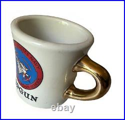 RARE Vintage US Navy Fighter Weapons School (TOP GUN) Pilots Ceramic Coffee Mug