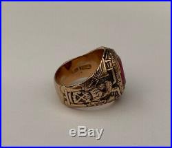 RARE! Vintage United States Navy 14k Solid Gold Ring Size 8.5