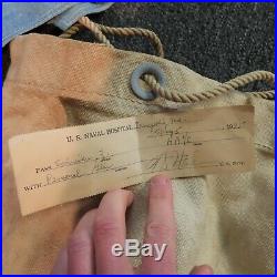 RARE WWII US Navy Uniform FULL SET 1945 Denim Indigo Jacket Chambray Shirt ID'd