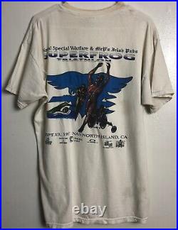 RARE vtg'97 US Naval Special Warfare Triathlon t-shirt L Moki Martin Graphics