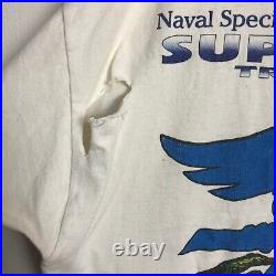 RARE vtg'97 US Naval Special Warfare Triathlon t-shirt L Moki Martin Graphics