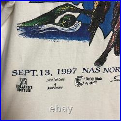 RARE vtg'97 US Naval Special Warfare Triathlon t-shirt L Moki Martin Graphics