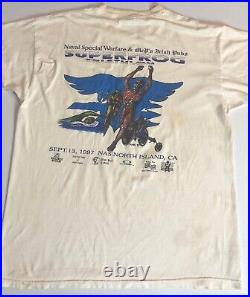 RARE vtg'97 US Naval Special Warfare Triathlon t-shirt L Moki Martin Graphics