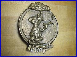 RVAH-1 UNITED STATES NAVY Old Embossed Brass Plaque Paperweight Attack Squadron