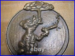 RVAH-1 UNITED STATES NAVY Old Embossed Brass Plaque Paperweight Attack Squadron