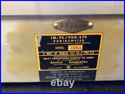 Radiation Detector US Navy Radiac Set AN/PDR-27C With Case
