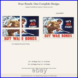 Rags Make Navy Charts WWII Propaganda Poster Aluminum Sign