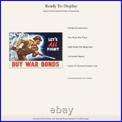 Rags Make Navy Charts WWII Propaganda Poster Aluminum Sign