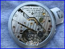 Rare 1942 Wwii Hamilton Model 22 U. S. Navy Ship's Chronometer Pristine Watch