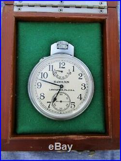 Rare 1942 Wwii Hamilton Model 22 U. S. Navy Ship's Chronometer Pristine Watch