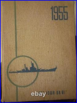 Rare 1955 U. S. S. Iowa BB-61 Cruise Book, Captain William Bryson's Copy