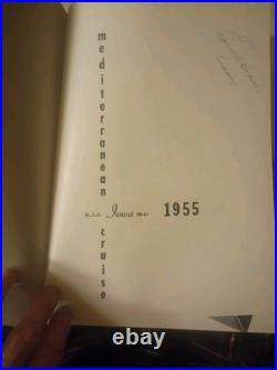 Rare 1955 U. S. S. Iowa BB-61 Cruise Book, Captain William Bryson's Copy
