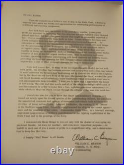 Rare 1955 U. S. S. Iowa BB-61 Cruise Book, Captain William Bryson's Copy