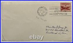 Rare 1957 Byrd Station Antarctica Usn Navy Operation Deep Freeze Cover To Oregon