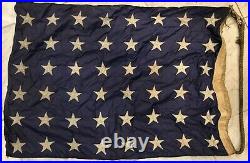Rare 21 X 31 Vintage 48 Star U. S Navy Union Jack Flag 1912-59 Free Shipping