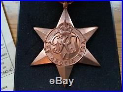 Rare Arctic Star Medal WW2 Group to Fleet Air Arm Royal Navy