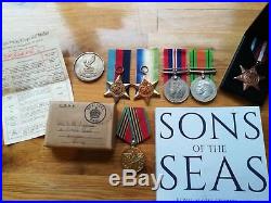 Rare Arctic Star Medal WW2 Group to Fleet Air Arm Royal Navy