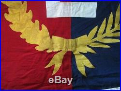 Rare Army-Navy E Excellence in Production Award Stitch Flag WW2 ORIGINAL 8Ft