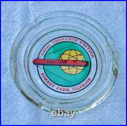 Rare Naval Ordnance Station 1945 -1970 Ashtray Forest Park IL United States Navy