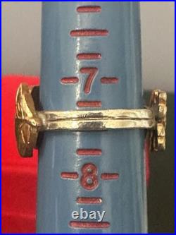 Rare One of a kind USN Nurse Corps Retired Sterling and Gold Ring Custom Made