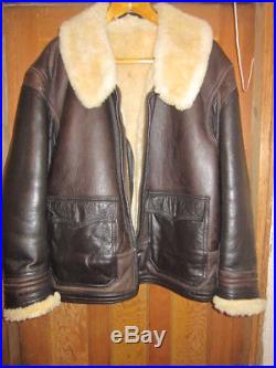 Rare Size 44 American Usn Willis & Geiger M445 Sheepskin Flying Jacket, Anj4, Bike