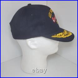 Rare The Corps USS Independence CV-62 Cap Hat Don't Tread On Me Vintage USA Snap