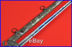 Rare U. S. Navy Eaglehead Silverplated Sword Pre-Civil War