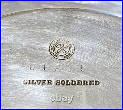 Rare USN Navy Wilcox Silver Plate Svg Dish / Wine Bottle Coaster Anchor Mk 01215