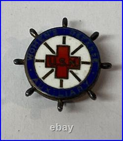 Rare United States Navy USN Women's Defense Auxiliary Brooch Pin Sterling