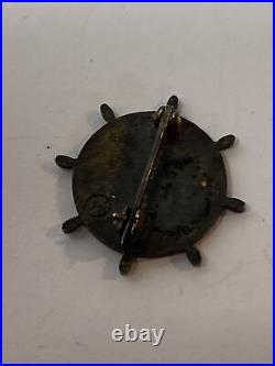 Rare United States Navy USN Women's Defense Auxiliary Brooch Pin Sterling