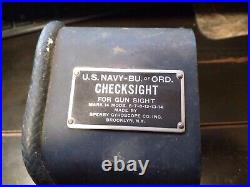 Rare Us Navy -bu. Of Ord. Checksight