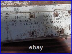 Rare Vintage 1942 USN Marks Torpedo Control Valve Steel Box For Station Newport