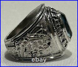 Rare Vintage Sterling Silver Rhodium USN Navy Pride Ring 1950's Korean War