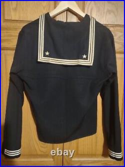 Rare Vintage US Navy Dress Blue Crackerjack Jumper Uniform Dragon Liberty Cuff