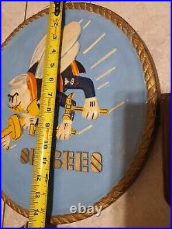 Rare Vintage United States Navy Seabee Plagque Wall Mount Decor ...