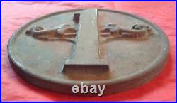 Rare WW2 US Navy Submarine Division One 6 dia. Solid Cast Bronze Plaque