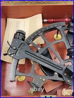 Rare WWII US Navy Bureau Ships Mark 2 Sextant by Pioneer Div. Bendix Aviation