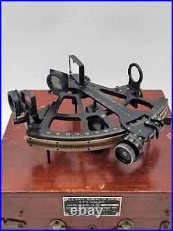 Rare WWII US Navy Bureau Ships Mark 2 Sextant by Pioneer Div. Bendix Aviation