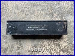 Rare WWII US Navy Submarine Storage Box w Sliding Lid Sub USN