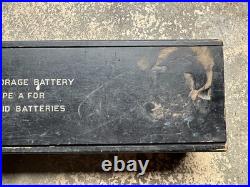 Rare WWII US Navy Submarine Storage Box w Sliding Lid Sub USN