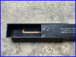 Rare WWII US Navy Submarine Storage Box w Sliding Lid Sub USN