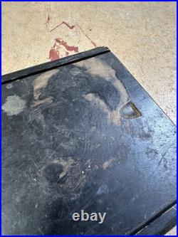 Rare WWII US Navy Submarine Storage Box w Sliding Lid Sub USN