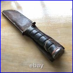 Rare WWII US Navy red spacer Rh-37 pal fighting knife