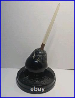 Rare Wwii Officer's Desktop Pen Holder Marked Property Of U. S. Navy