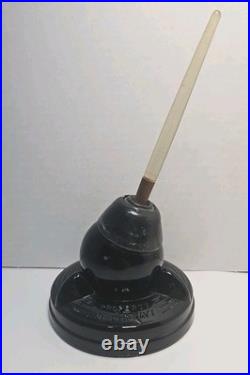 Rare Wwii Officer's Desktop Pen Holder Marked Property Of U. S. Navy