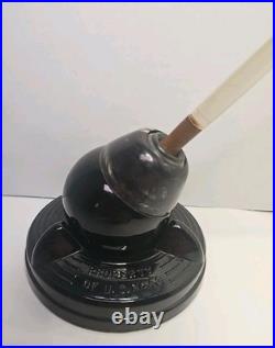 Rare Wwii Officer's Desktop Pen Holder Marked Property Of U. S. Navy